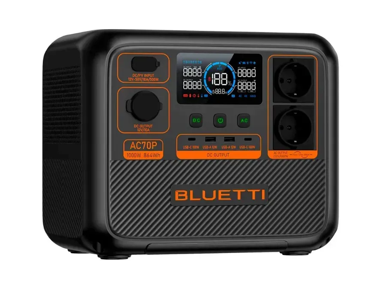Зарядна станція Bluetti AC70P (1000 Вт, 864 Вт&middot;год, LiFePO4) Bluetti_AC70P фото