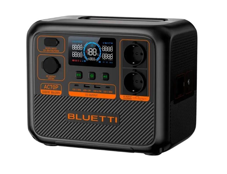 Зарядна станція Bluetti AC70P (1000 Вт, 864 Вт&middot;год, LiFePO4) Bluetti_AC70P фото