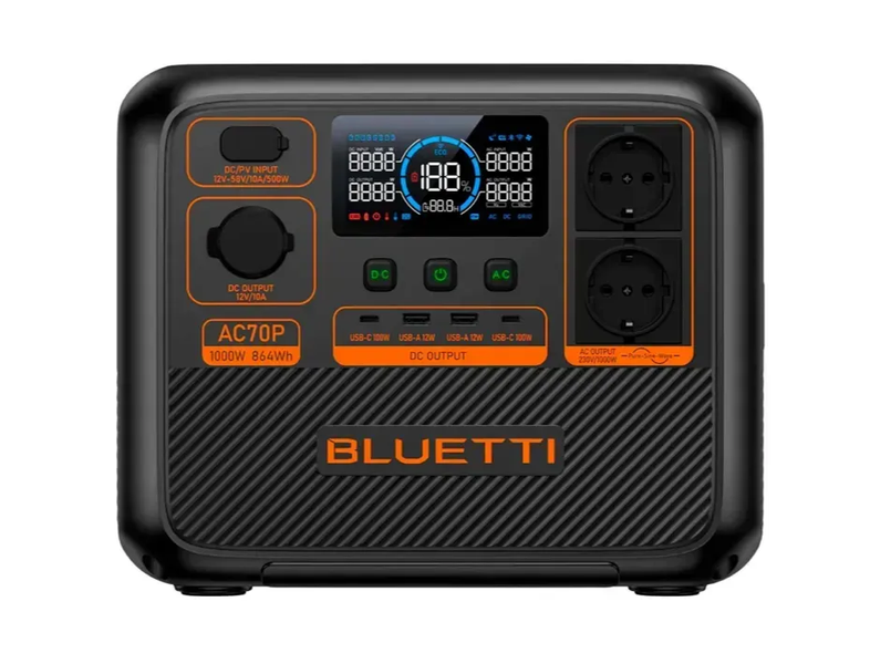 Зарядна станція Bluetti AC70P (1000 Вт, 864 Вт&middot;год, LiFePO4) Bluetti_AC70P фото