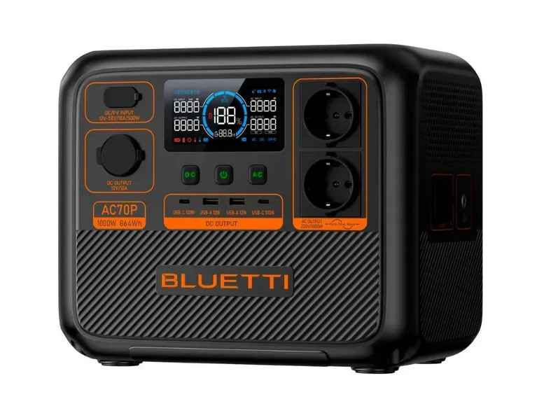 Зарядна станція Bluetti AC70P (1000 Вт, 864 Вт&middot;год, LiFePO4) Bluetti_AC70P фото