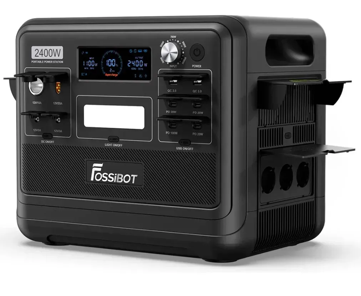 Зарядна станція FOSSiBOT F2400 (2400 Вт, 2048 Вт&middot;год), чорна FOSSiBOT_F2400_black фото