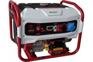 Бензиновий генератор WEIMA WM5500E (5,5 кВт, однофазний, електростартер, відкрита рама) WEIMA_WM5500E фото