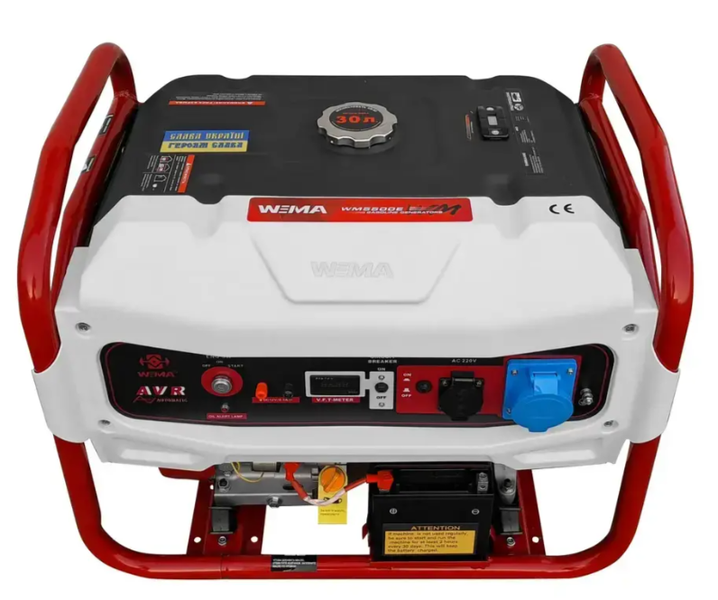 Бензиновий генератор WEIMA WM5500E (5,5 кВт, дистанційне керування, електростартер, однофазний) WEIMA_WM5500E_дистанційне фото